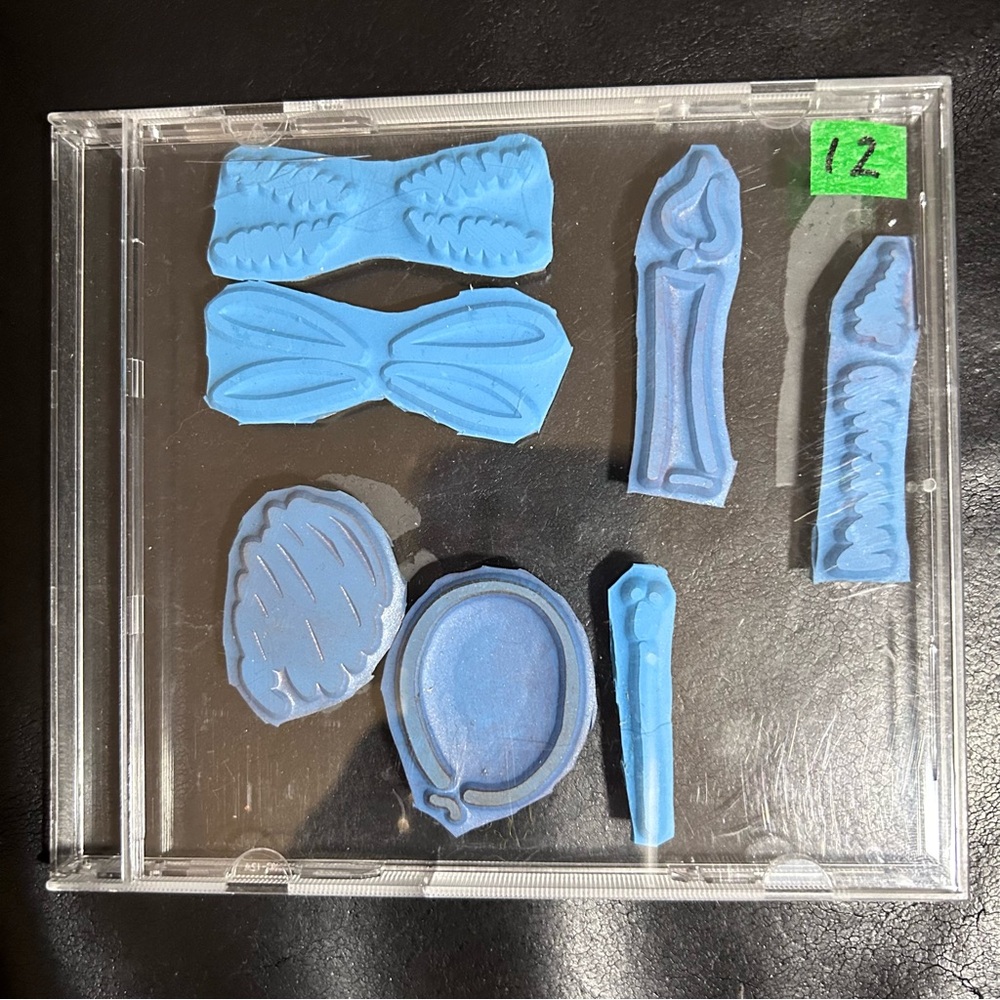 1️⃣2️⃣Cling rubber stamps set #12 - 7 pcs